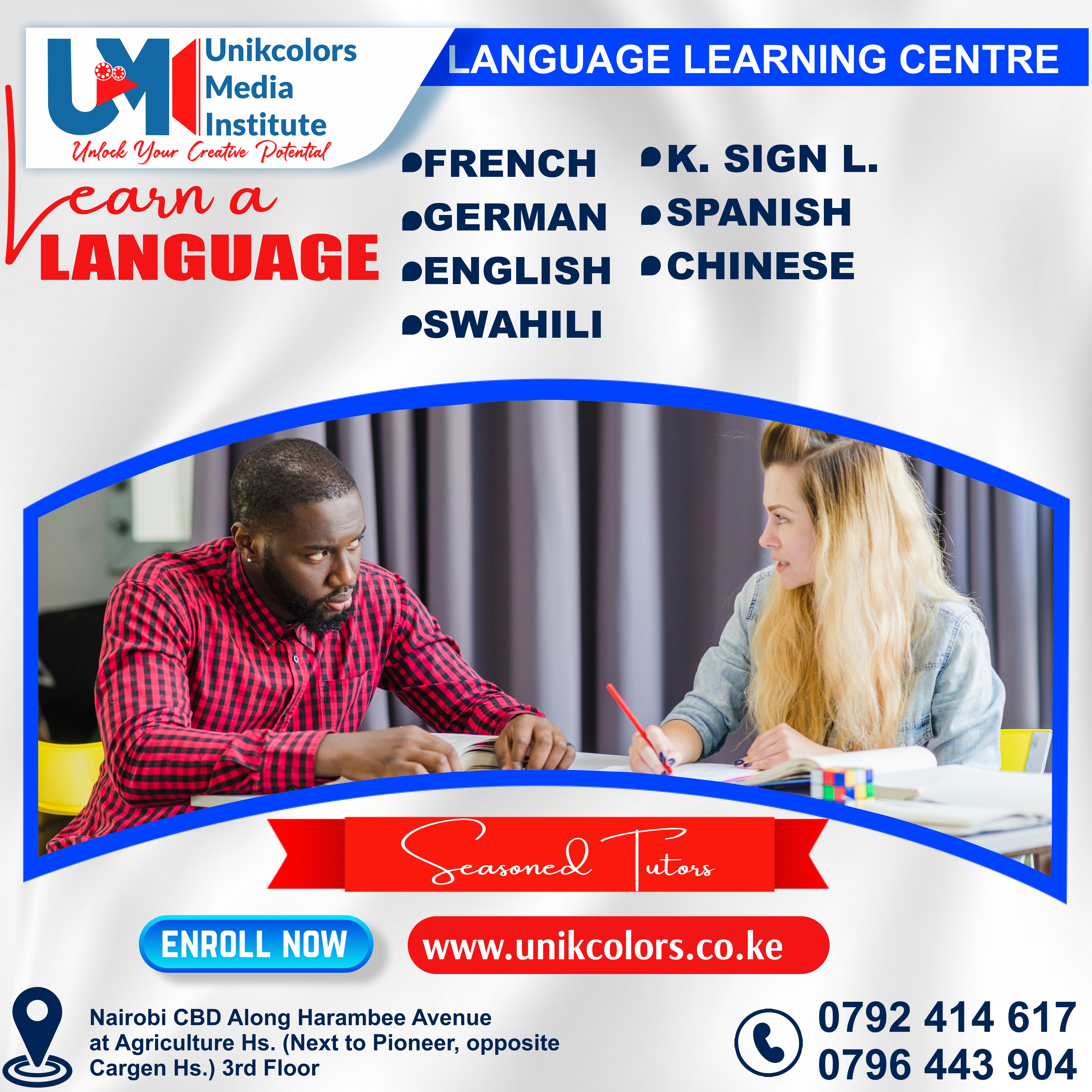 LANGUAGE TRAINING CENTRE - GERMAN | ENGLISH | FRENCH | CHINESE | SPANISH | SWAHILI | KENYA SIGN LANG